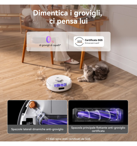 NARWAL Freo Z10 Robot Aspirapolvere e Lavapavimenti con Sacchetto per la polvere, Bianco