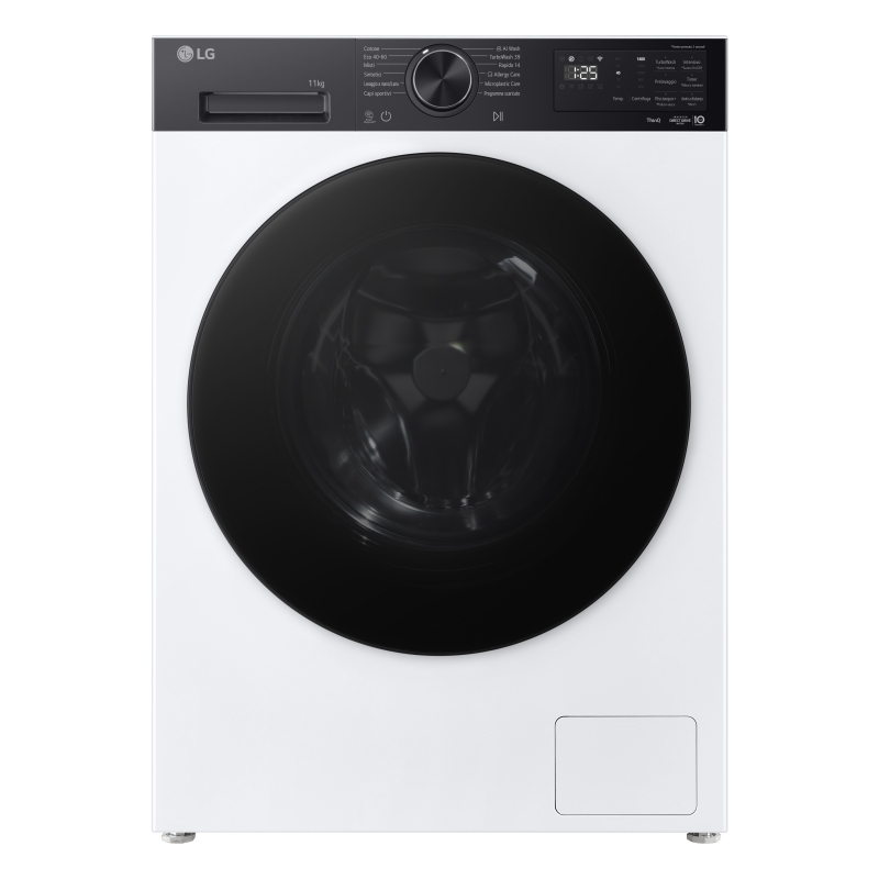 LG F4NX5011TKB Lavatrice Intelligente 11 kg Classe A-40% Bianco Nero