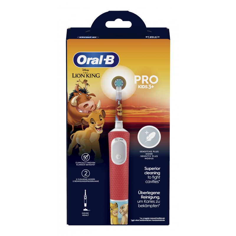 Oral-B Kids VITALITYPROLIONK electric toothbrush Child Rotating-oscillating toothbrush Multicolour