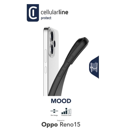 Cellularline MOOD – Xiaomi e Oppo Custodia in gomma flessibile con finitura opaca, perfetta per proteggere smartphone Xiaomi e