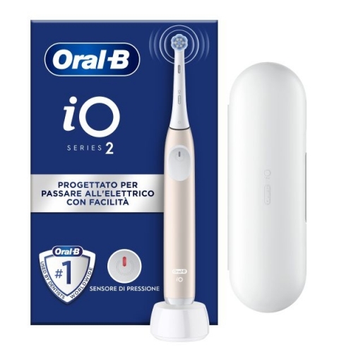 Oral-B iO2 Adult Vibrating toothbrush Pink, White