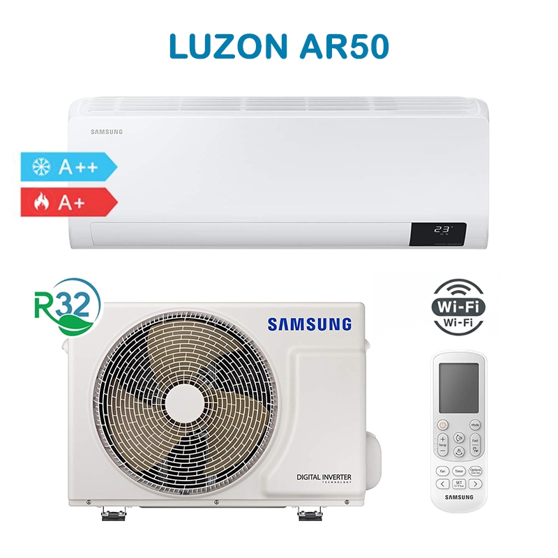 Samsung F-AR12LZN Climatizzatore Condizionatore Monosplit Luzon AR50 12000Btu 3,5Kw Inverter A++/A+ Wifi R32