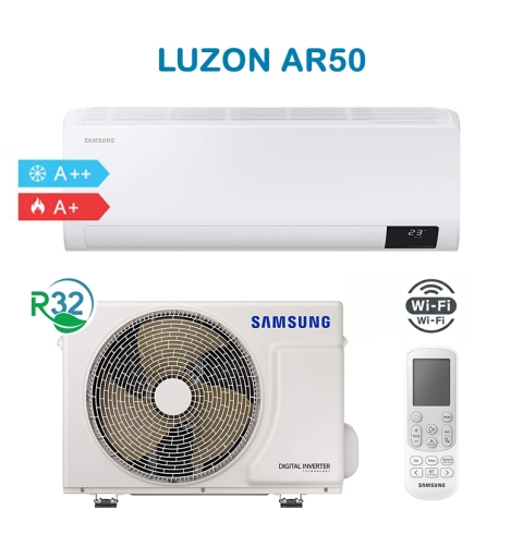 Samsung F-AR18LZN Climatizzatore Condizionatore Monosplit Luzon AR50 18000Btu 5Kw Inverter A++/A Wifi R32