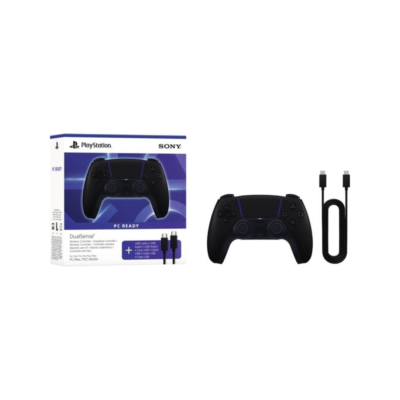 Sony DualSense Nero Bluetooth USB Gamepad Analogico Digitale PlayStation 5