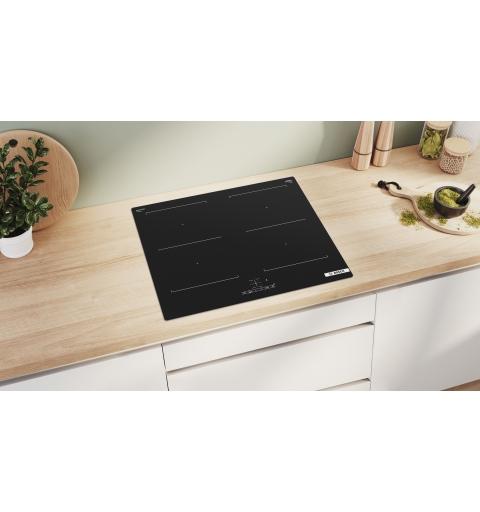 Bosch Serie 4 PVQ611BB6E Kochfeld Schwarz Integriert 60 cm Zonen-Induktionskochfeld 4 Zone(n)