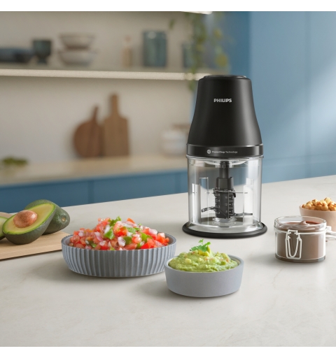 Philips HR1501 00 electric food chopper 1 L 450 W Black