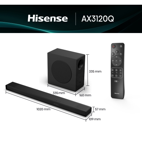 Hisense AX3120Q Negro 3.1.2 canales 440 W