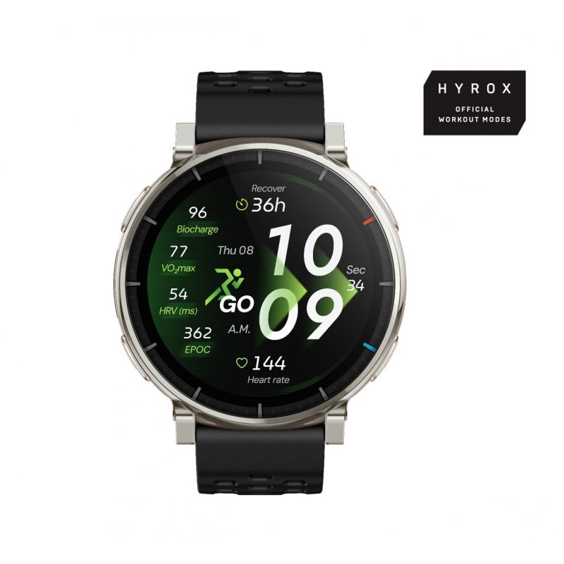 Amazfit Active 3 3.35 cm (1.32") AMOLED Digital 466 x 466 pixels Touchscreen Gold GPS (satellite)