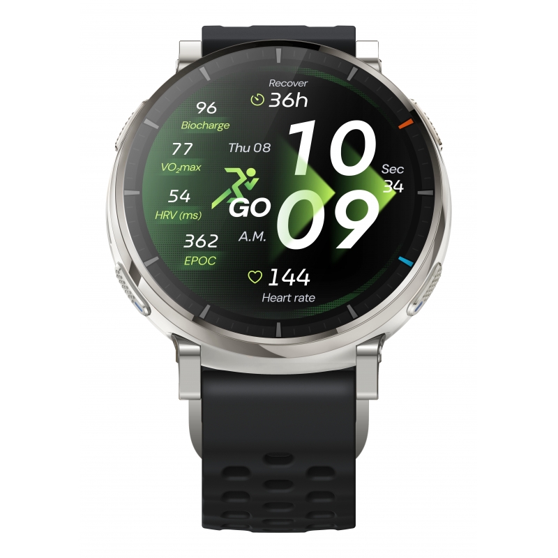 Amazfit Active 3 3,35 cm (1.32") AMOLED Digital 466 x 466 Pixeles Pantalla táctil Oro GPS (satélite)