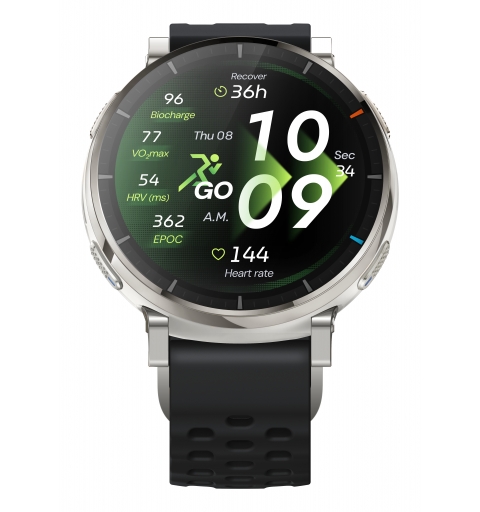 Amazfit Active 3 3,35 cm (1.32") AMOLED Digital 466 x 466 Pixel Touchscreen Gold GPS