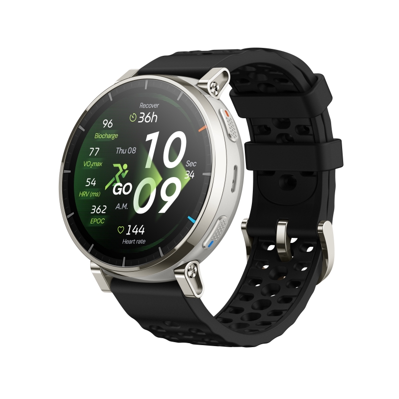 Amazfit Active 3 3,35 cm (1.32") AMOLED Numérique 466 x 466 pixels Écran tactile Or GPS (satellite)