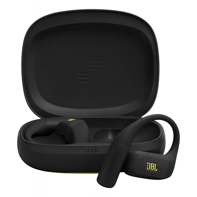 JBL Endurance Zone Cuffie Sportive Open-Ear True Wireless con Archetto Ergonomico, colore Nero e Giallo