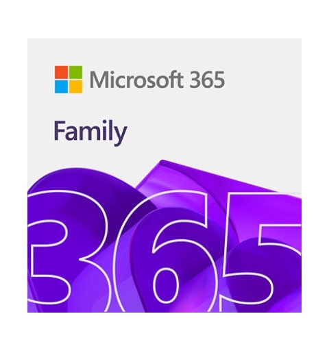 Microsoft Office 365 Family Suite Office 1 licenza e Multilingua 1 anno i