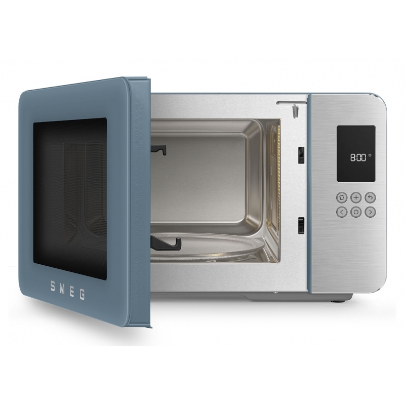 Smeg MOC01SBMEU forno a microonde Blu Microonde con grill Superficie piana 29 L 1450 W