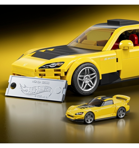 Mattel Brick Shop Hot Wheels-Coffret de Construction Honda S2000 de 2007