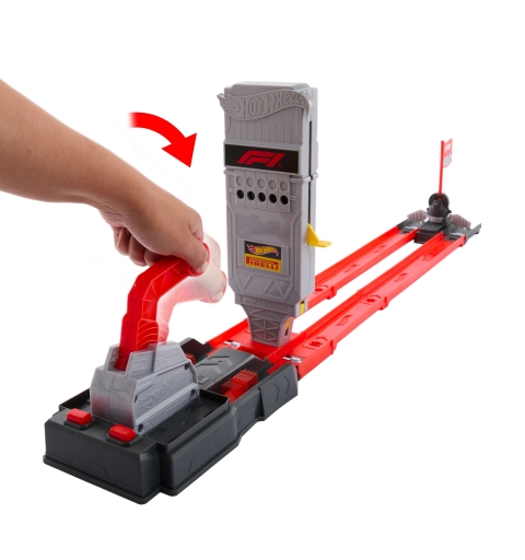 Hot Wheels City Hot Wheels-Piste Grille de Départ Formule 1-coffret avec 2 voitures