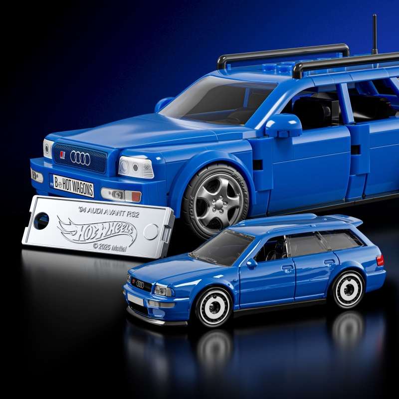 Mattel Brick Shop Hot Wheels-Coffret de Construction Audi Avant RS2