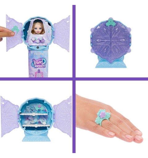 Disney Frozen Jewel Reveal Elsa Fashion Doll w 8 Surprises Including Gem Box & 10 Accessories