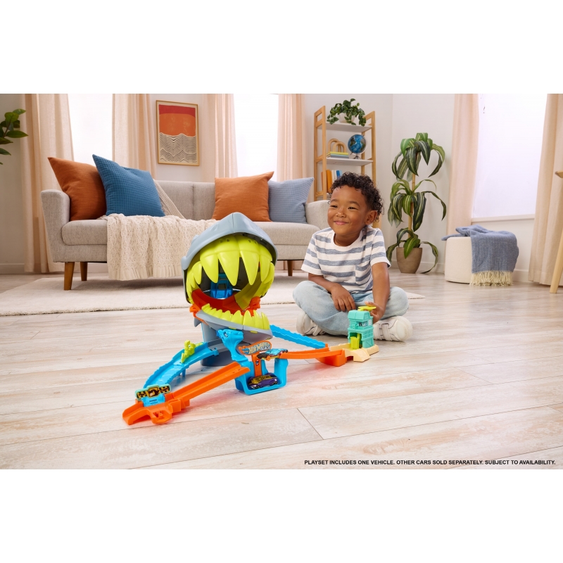 Hot Wheels City -L’Attaque du Requin-Coffret et voiture en métal 1 64