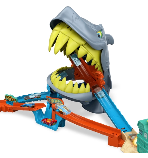 Hot Wheels City -L’Attaque du Requin-Coffret et voiture en métal 1 64