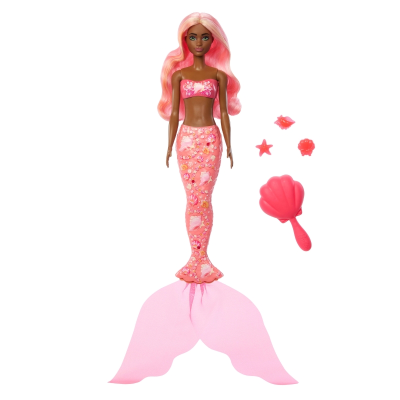 Barbie Color Reveal Mermaid Series Doll & Accessories with 6 Surprises (Styles May Vary)