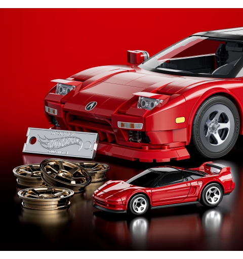 Mattel Brick Shop Hot Wheels ’90 Acura NSX Building Toy (876 Pieces), for Collectors