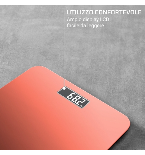 Rowenta Premiss BS1803V0 Personenwaage Quadratisch Orange Elektronische Personenwaage