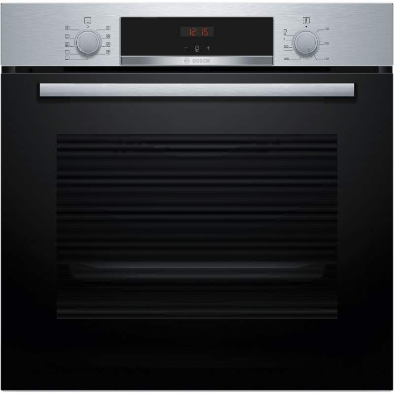 Bosch Serie 4 HBA534BS3 horno 71 L 3400 W Negro, Acero inoxidable
