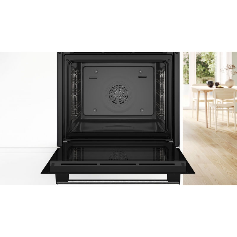 Bosch Serie 4 HBA534BS3 horno 71 L 3400 W Negro, Acero inoxidable