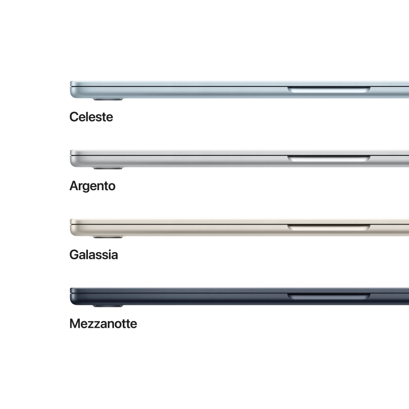 Apple MacBook Air Apple M M5 Laptop 38,9 cm (15.3") 16 GB 512 GB SSD Wi-Fi 7 (802.11be) macOS Tahoe Blau