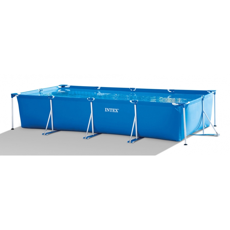 Intex 28273NP piscina sobre suelo Piscina con anillo hinchable Rectangular 7127 L Azul
