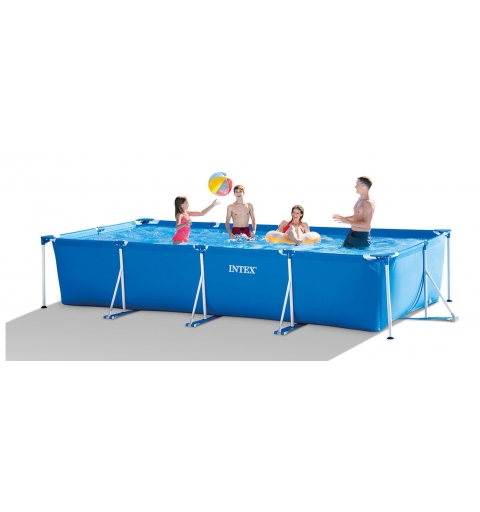 Intex 28273NP piscina sobre suelo Piscina con anillo hinchable Rectangular 7127 L Azul