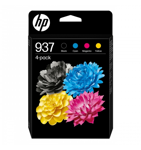 HP 937 CMYK Original Ink Cartridge 4-Pack