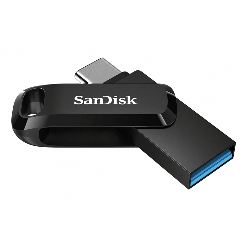 SanDisk Ultra Dual Drive USB-Stick 128 GB USB Type-A USB Type-C 3.2 Gen 1 (3.1 Gen 1) Schwarz, Silber