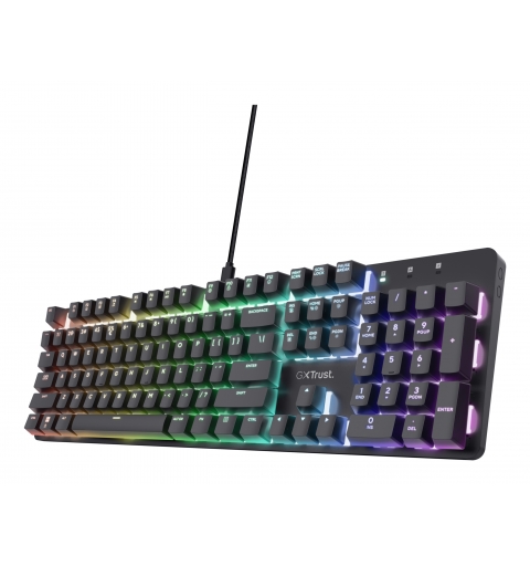 Trust GXT 871 Zora tastiera Gaming USB Italiano Nero