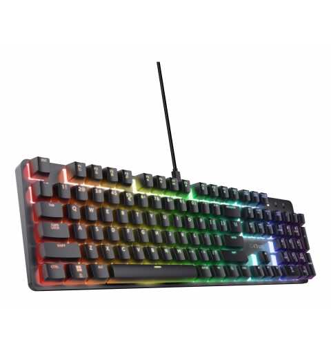 Trust GXT 871 Zora clavier Gaming USB Italien Noir