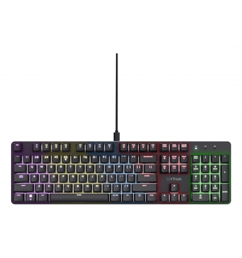 Trust GXT 871 Zora clavier Gaming USB Italien Noir