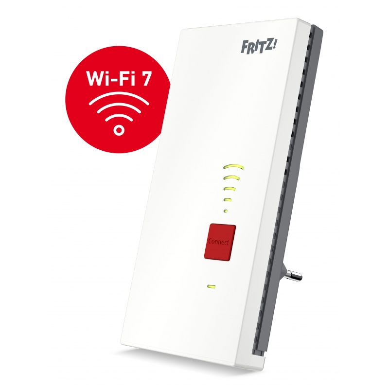Repeater FRITZ! 2700 International Ripetitore di rete 6500 Mbit s Bianco Repeater FRITZ! 2700 International Ripetitore di rete 6500 Mbit s Bianco