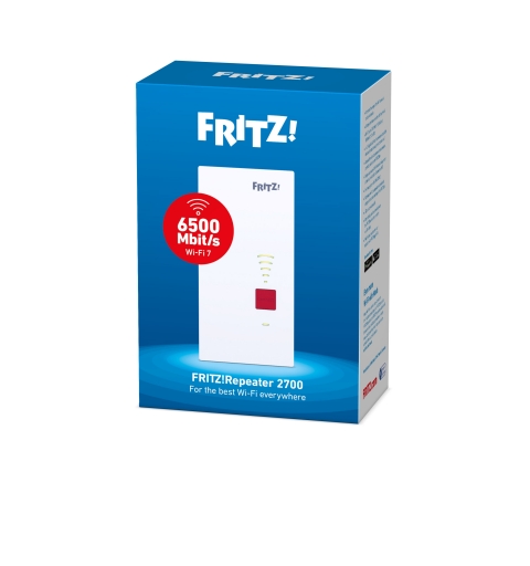 Repeater FRITZ! 2700 International Ripetitore di rete 6500 Mbit s Bianco