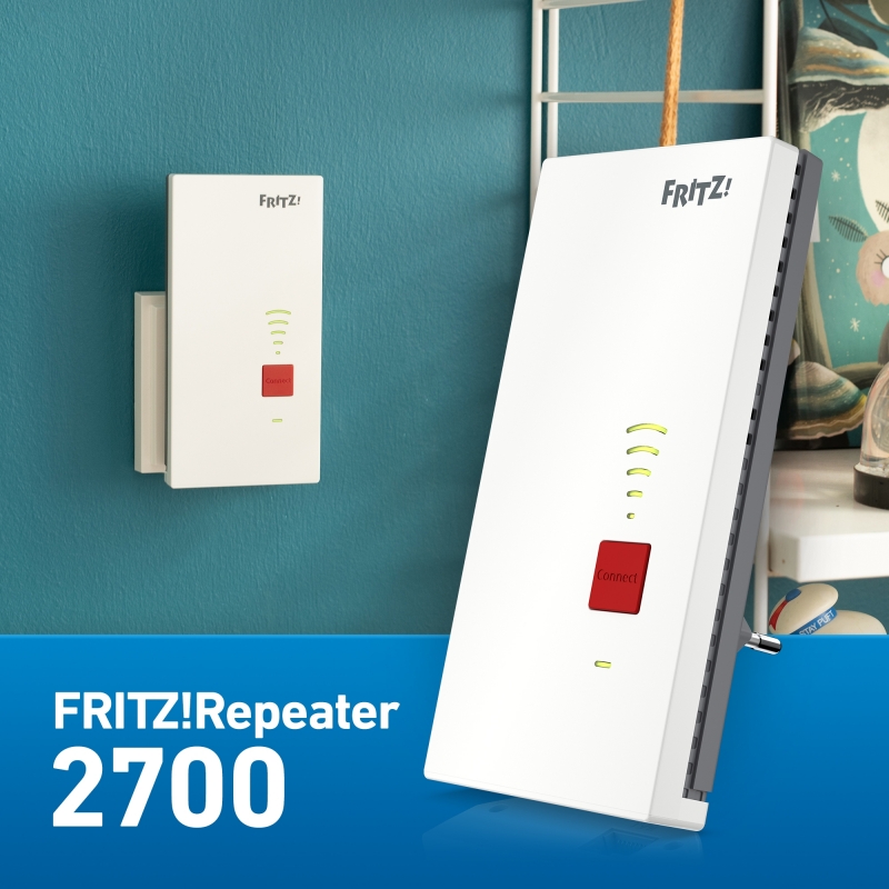 Repeater FRITZ! 2700 International Network repeater 6500 Mbit s White