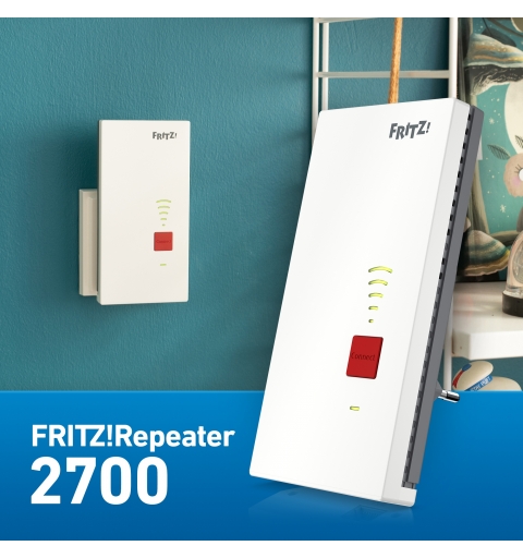 Repeater FRITZ! 2700 International Network repeater 6500 Mbit s White