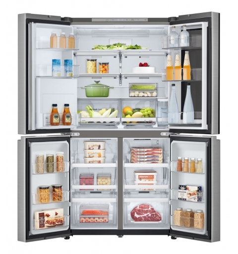 LG InstaView GMK961PY5E Frigorifero 4 porte | Classe E, 646L | Wi-Fi, Dispenser acqua senza allaccio, Door & Linear Cooling |