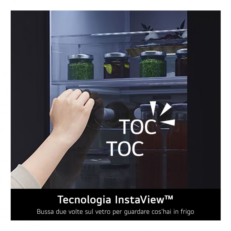 LG InstaView GMK961PY5E frigo américain Pose libre 646 L Argent