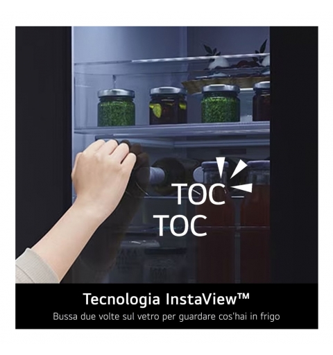 LG InstaView GMK961PY5E frigo américain Pose libre 646 L Argent