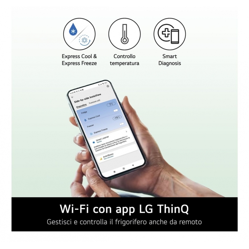 LG InstaView GMK961PY5E nevera puerta lado a lado Independiente 646 L Plata