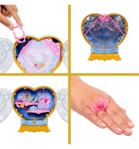 Disney Princess Jewel Reveal Cinderella Modepuppe mit 8 Überraschungen wie Juwelenbox und Zubehörteilen