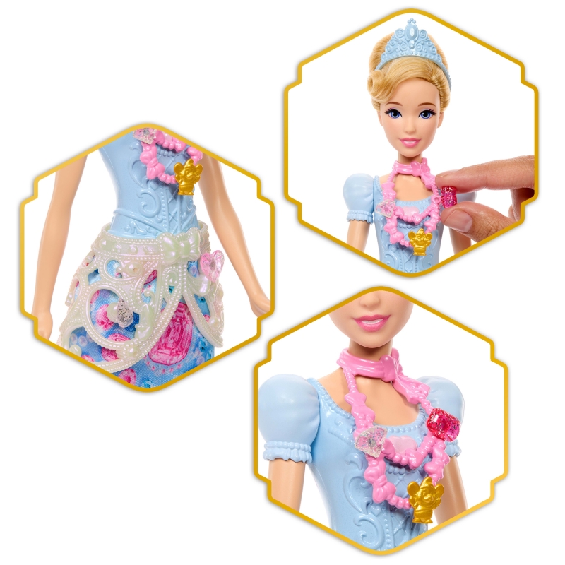 Disney Princess Disney-Poupée Princesses JEWEL REVEAL Cendrillon-avec 8 surprises