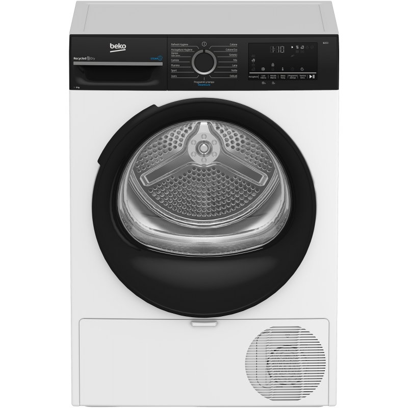 Beko BMEPT491SBI sèche-linge Pose libre Charge avant 9 kg Blanc