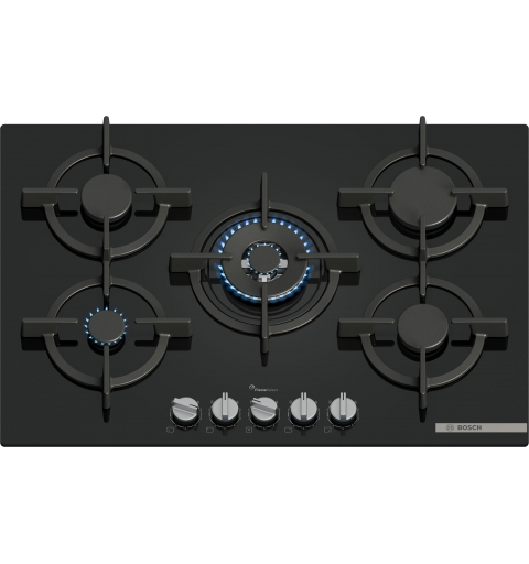 Bosch Serie 6 PPQ7A6I15 hob Black Built-in 75 cm Gas 5 zone(s)