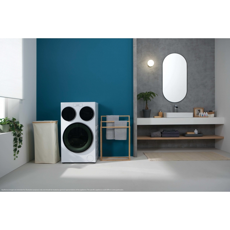 Candy Lavatrice MultiWash a carica frontale, 3 oblò, Libera installazione, 10 kg + 1kg + 1kg, 1400 RPM, Classe A, Bianco, L x P
